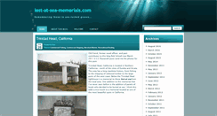 Desktop Screenshot of lost-at-sea-memorials.com